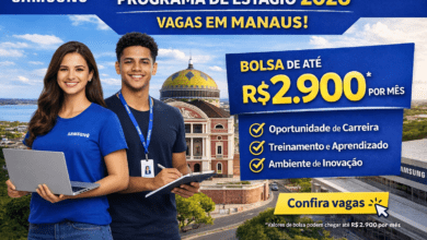 Programa de Estágio Samsung 2026 com vagas em Manaus e bolsa de até R$ 2900 por mês