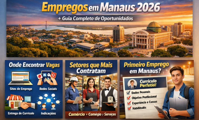 Empregos em Manaus 2026 vagas abertas e oportunidades